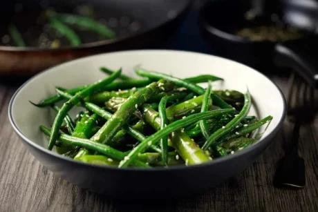 Asparagus Green Bean and Lemon Zest Salad